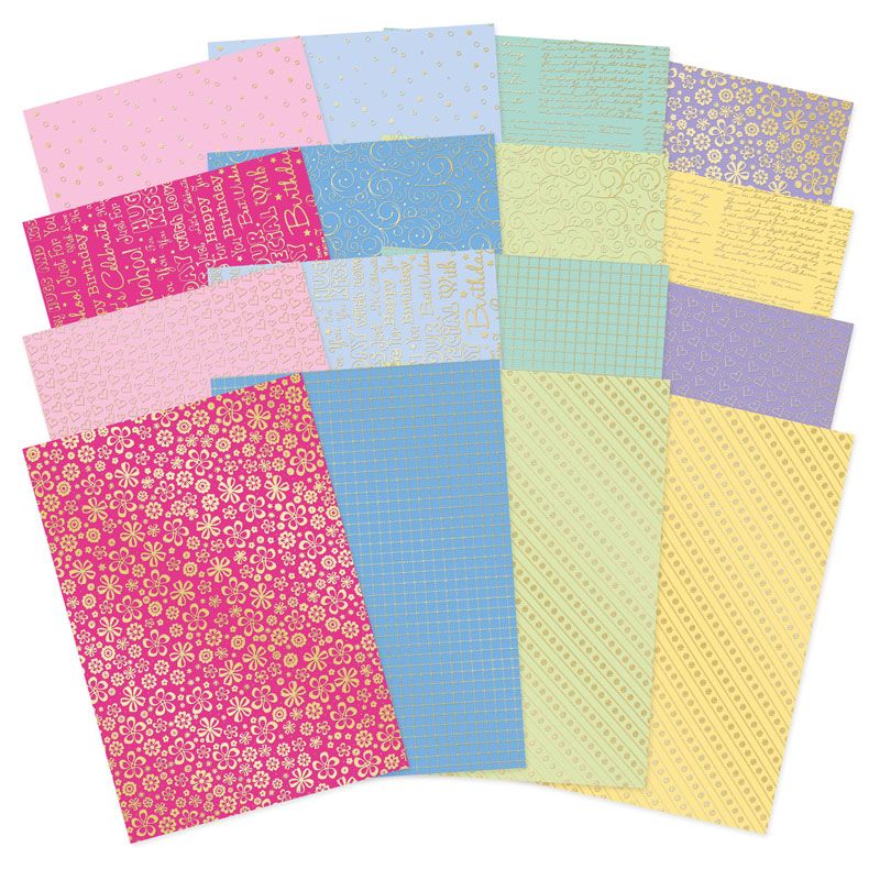 Confetti Petals Adorable Scorable Foiled Cardstock