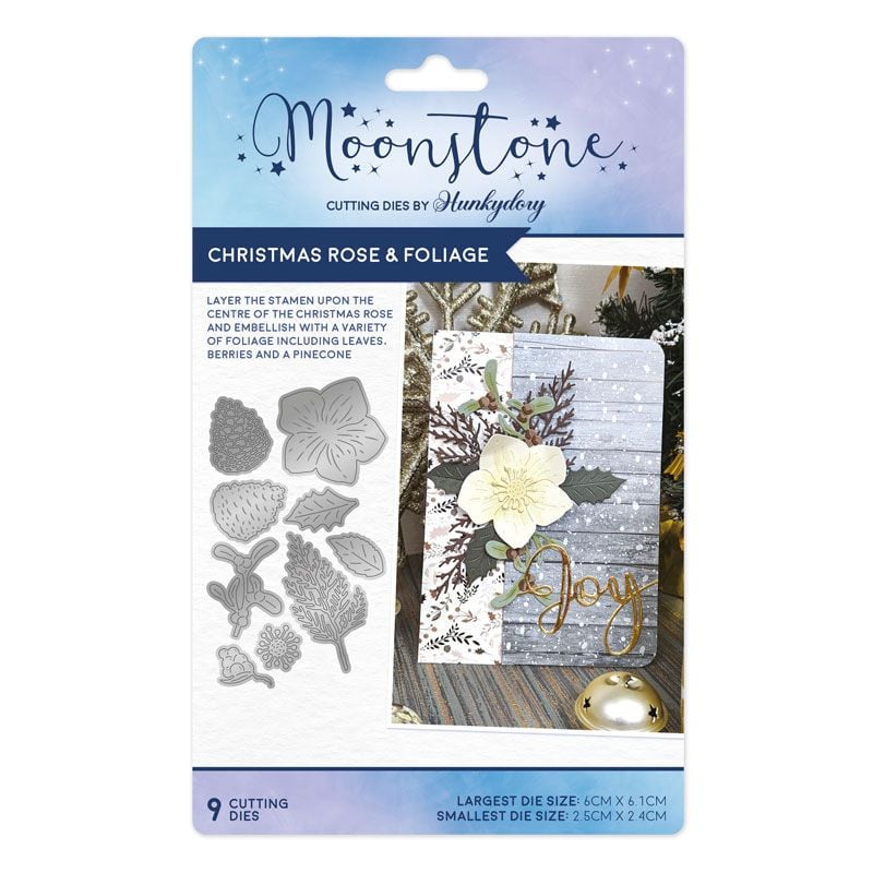 Moonstone Dies - Christmas Rose & Foliage