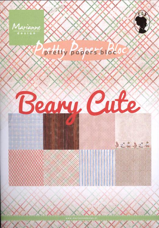 Marianne Design A5 Pretty Paper Bloc Beary Cute