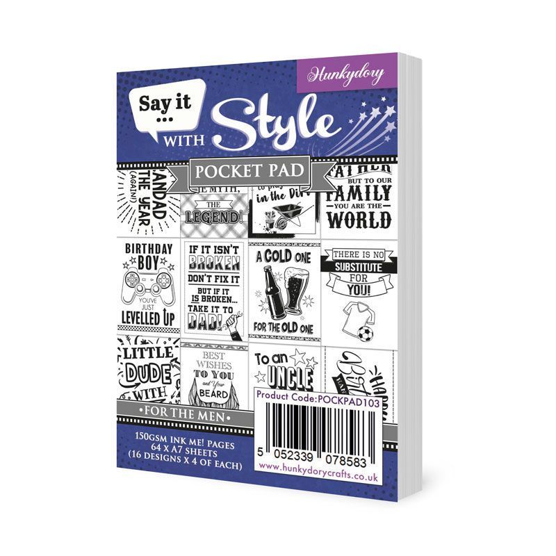 Say It With Style Pocket Pads - For The Men