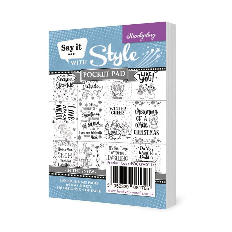 Say It With Style Pocket Pads - In The Snow