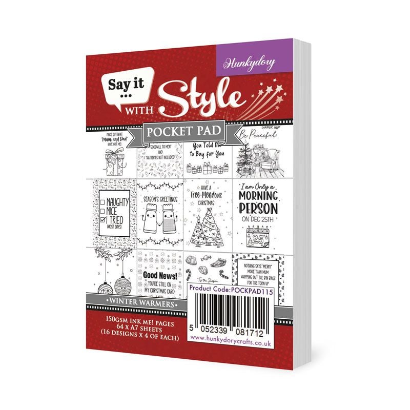 Say It With Style Pocket Pads - Winter Warmers
