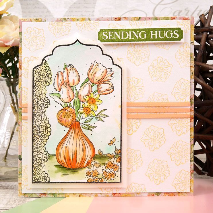 For The Love Of Stamps - Stamp-A-Tag - Floral Wonder