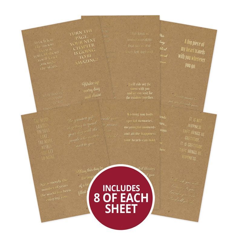 Perfect Verses Foiled Kraft Paper Pad