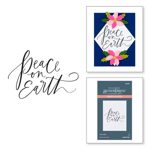 Peace on Earth Press Plate from the BetterPress Christmas Collection